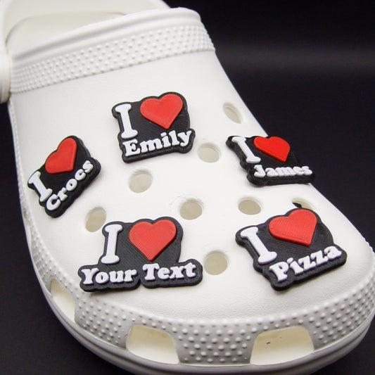 Personalised I Love Charms (Set of 2)