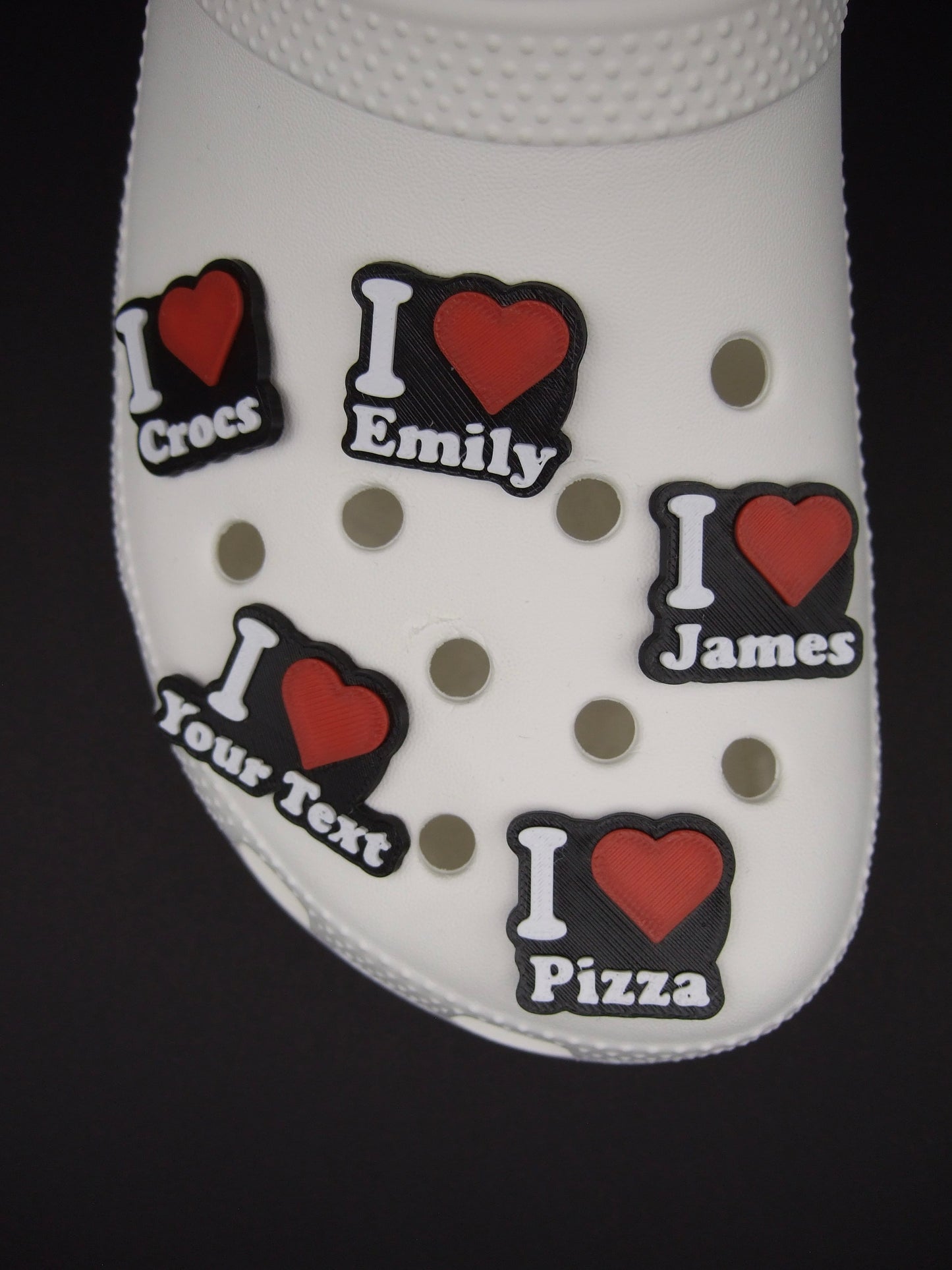Personalised I Love Charms (Set of 2)