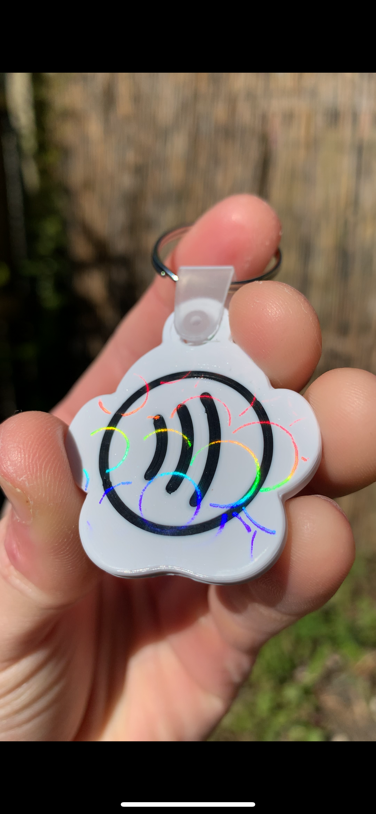 Dog Paw NFC Keyring