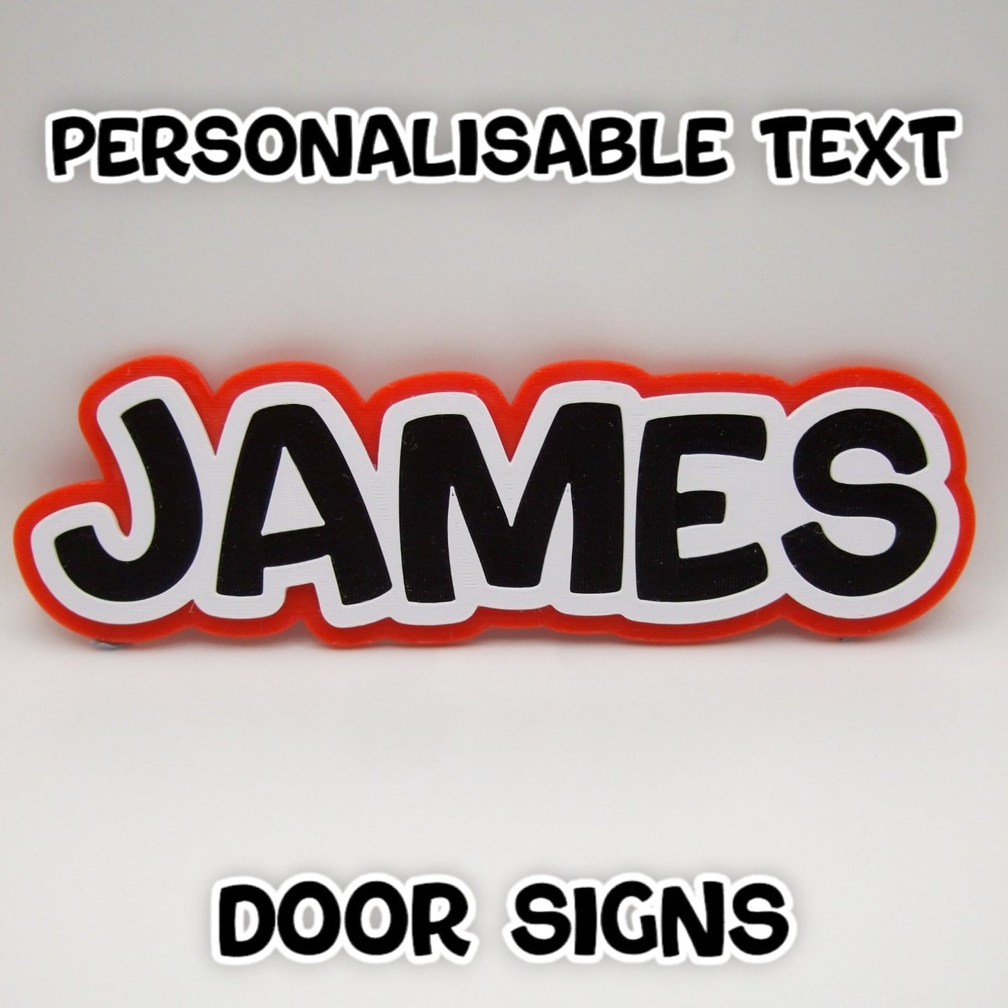 Bubbly Text Door/Wall Signs