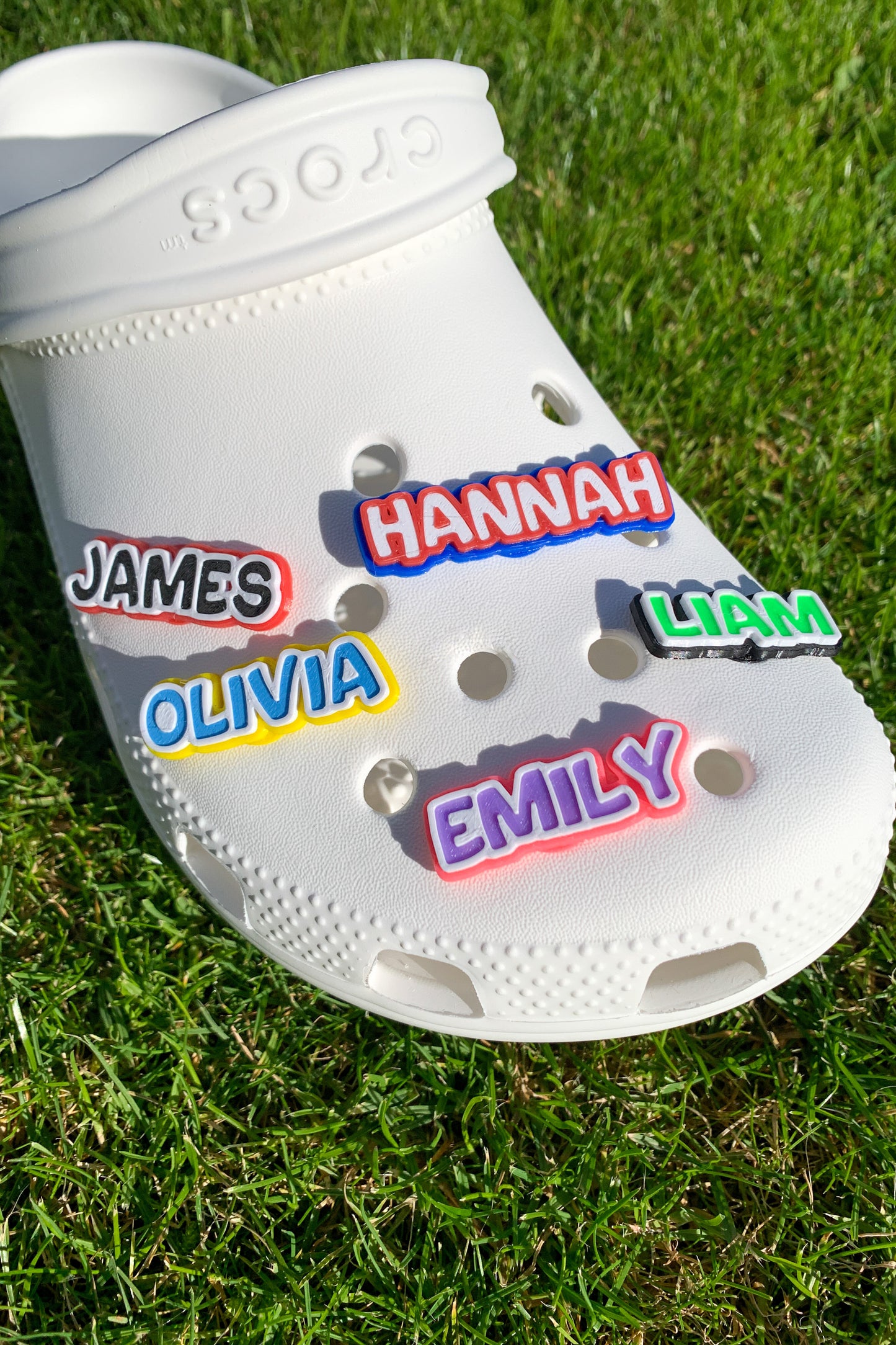 Personalised Name / Word Charm - 3 Colours (Set of 2)