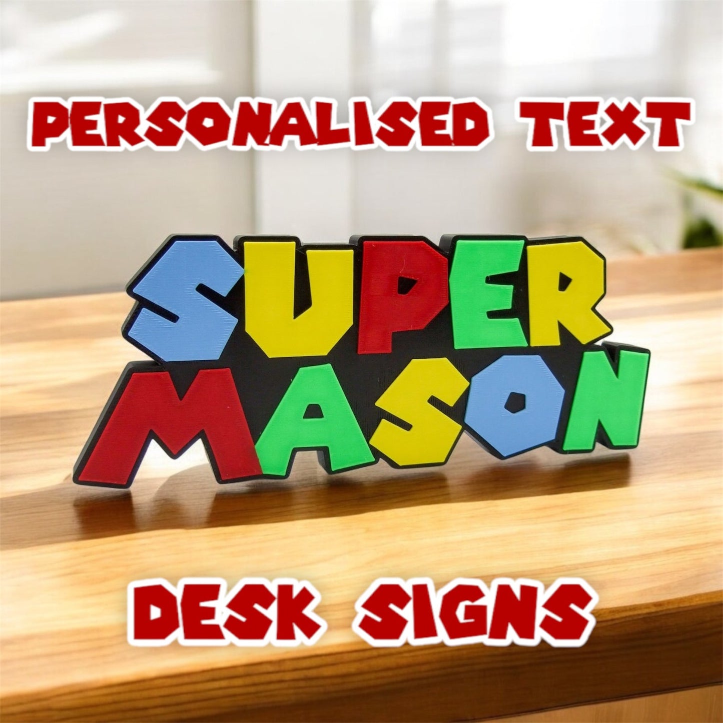 Super Name Desk Plate